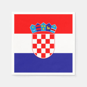 Kroatienflagge Serviette