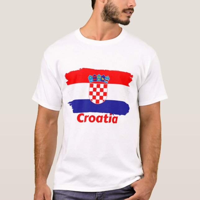 Kroatienflagge T-Shirt (Vorderseite)