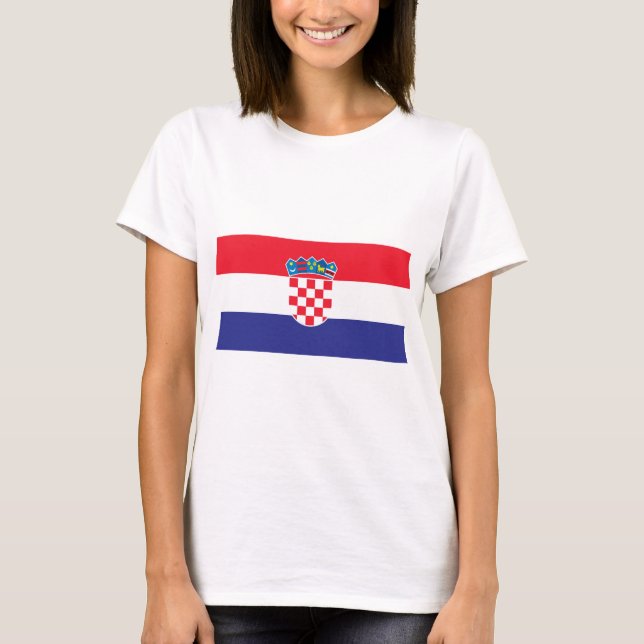 Kroatienflagge T-Shirt (Vorderseite)