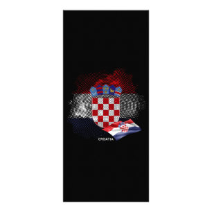 Kroatienflagge Werbekarte