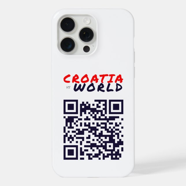 KROATIENvsWORLD iPhone 15 Pro Max Hülle (Rückseite)