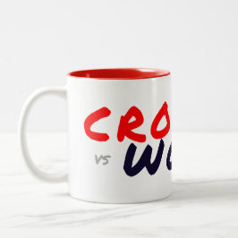 KROATIENvsWORLD Red Zweifarbige Tasse