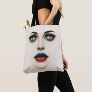 Kroatisch Beauty Eyes & Lips Pop Portrait Tasche
