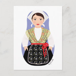 Kroatisch, istrische Matryoshka Postkarte