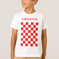 Kroatisch Schachbrett Rot