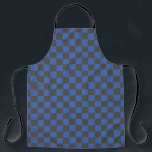 Kroatisch Schwarz-Blau-Schachbrettmuster Schürze<br><div class="desc">Kroatische Schwarz-Blau-Schachbrettmuster-Schürze</div>