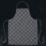 Kroatisch Schwarz-Grau-Prüfplatine-Muster Schürze<br><div class="desc">Kroatische Schwarz-Grau-Schachbrettmuster-Schürze</div>