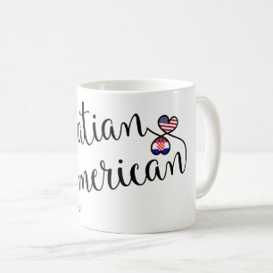 Kroatische American Entwined Hearts Tasse