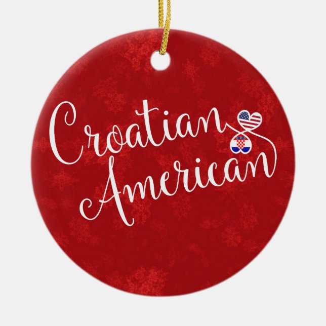 Kroatische amerikanische keramikornament (Vorne)