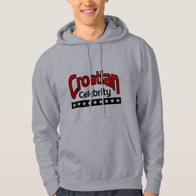 Kroatische Berühmtheit Hoodie (Vorderseite)