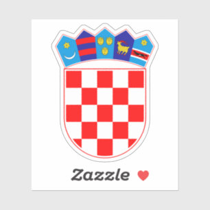 Kroatische Emblem   Hrvatski grab Aufkleber