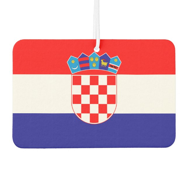 kroatische Flagge Autolufterfrischer (Vorderseite)