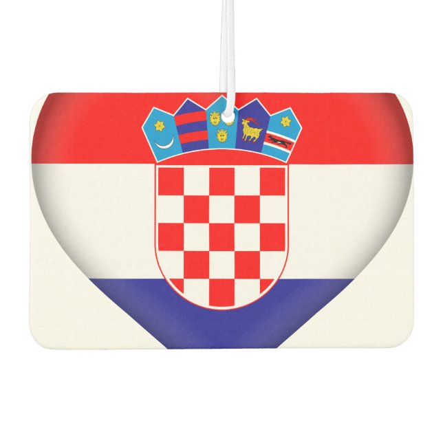 kroatische Flagge Autolufterfrischer (Vorderseite)