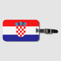 Kroatische Flagge Gepäckmarke