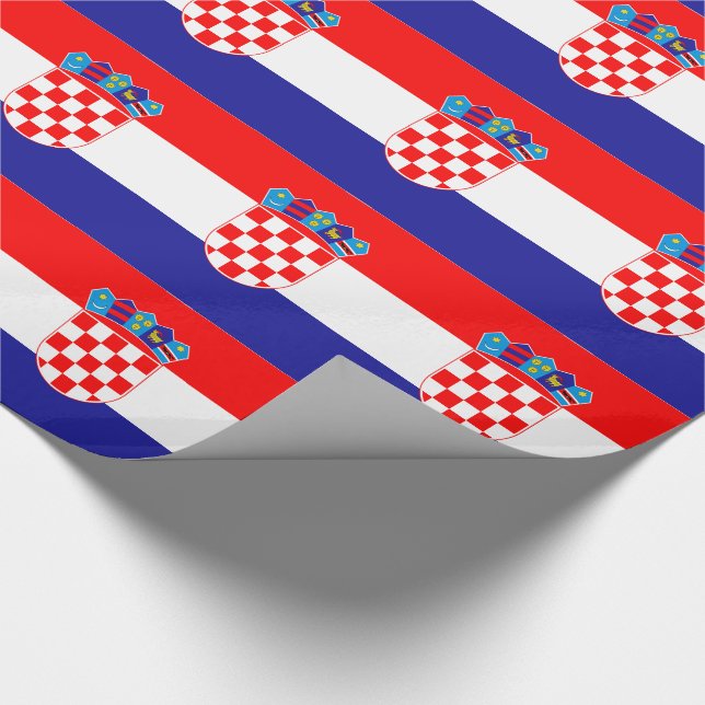 Kroatische Flagge Geschenkpapier (Ecke)