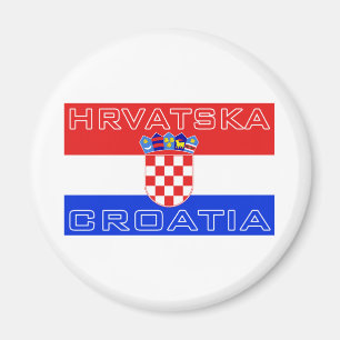 Kroatische Flagge Hrvatska Magnet