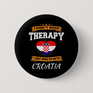 Kroatische Flagge I Kroatien Urlaub Geschenk I Lus Button