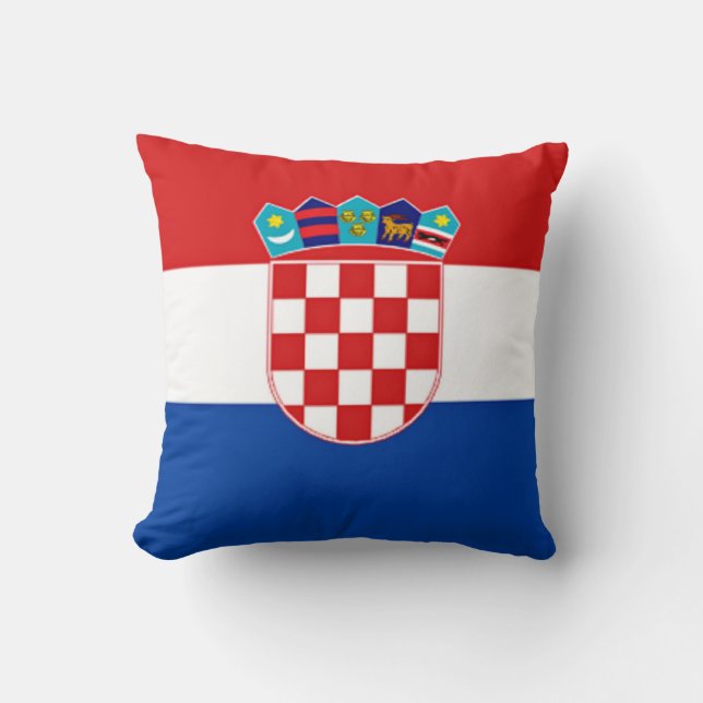 Kroatische Flagge Kissen (Vorderseite)