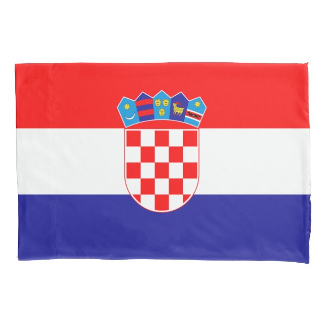 Kroatische Flagge Kissenbezug (Vorderseite)