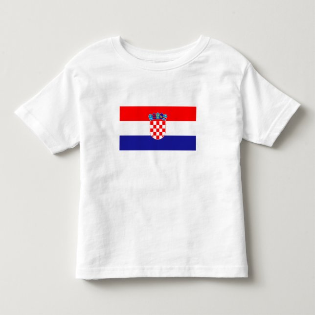 Kroatische Flagge Kleinkind T-shirt (Vorderseite)