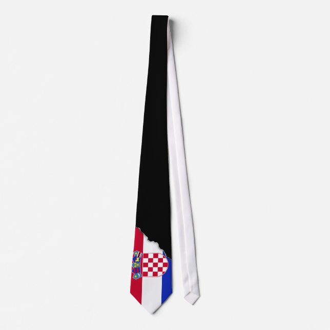 Kroatische Flagge Krawatte (Vorderseite)