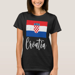 Kroatische Flagge Kroatien Erbe Kroatische Wurzeln T-Shirt