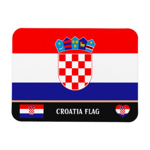 Kroatische Flagge & Kroatien - Reisen, Urlaub /Spo Magnet