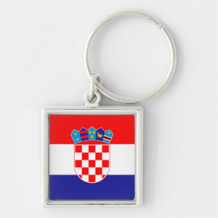 Kroatische Flagge & Kroatien Urlaub, Reisen/Sport Schlüsselanhänger