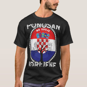 Kroatische Flagge Kroatische Roots Hrvatske Kroati T-Shirt