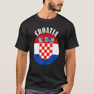 Kroatische Flagge Kroatischer Stolz Kroatien kroat T-Shirt