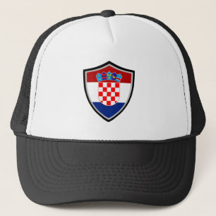 Kroatische Flagge: LKW-Hut Truckerkappe