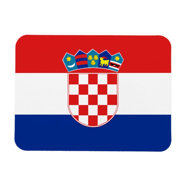 Kroatische Flagge Magnet (Horizontal)
