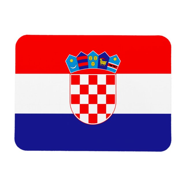 Kroatische Flagge Magnet (Horizontal)