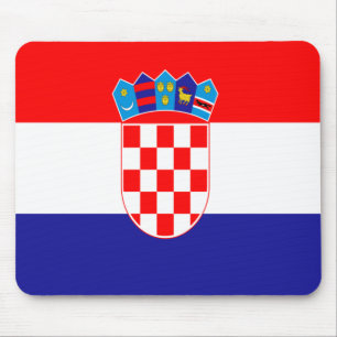 kroatische Flagge Mousepad