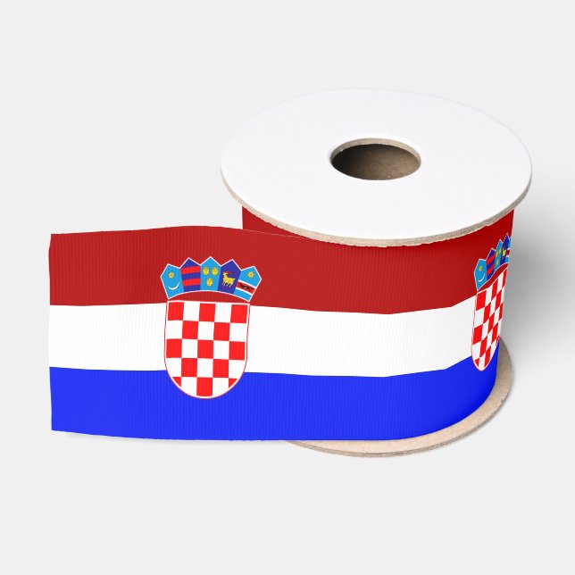 kroatische Flagge Ripsband (Spule)