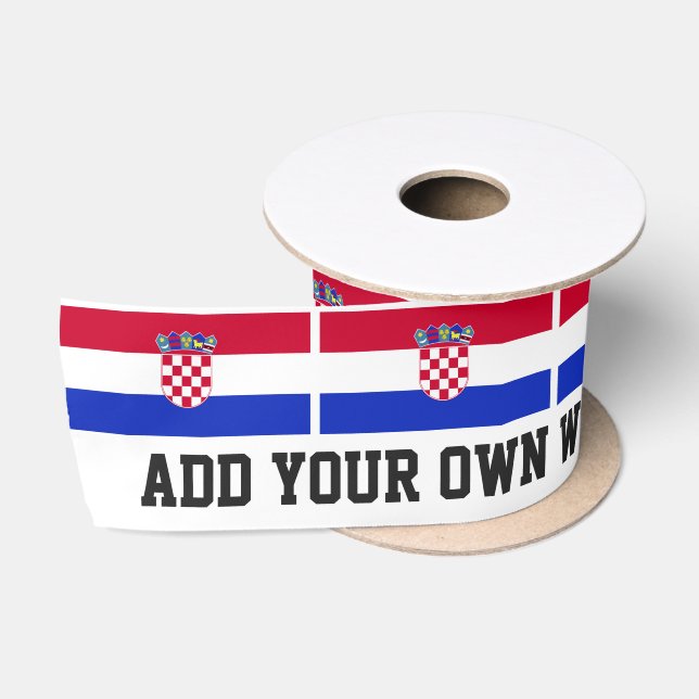 Kroatische Flagge Satinband (Spule)