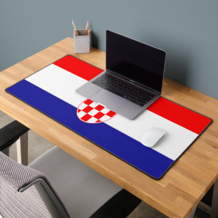 Kroatische Flagge Schreibtischunterlage