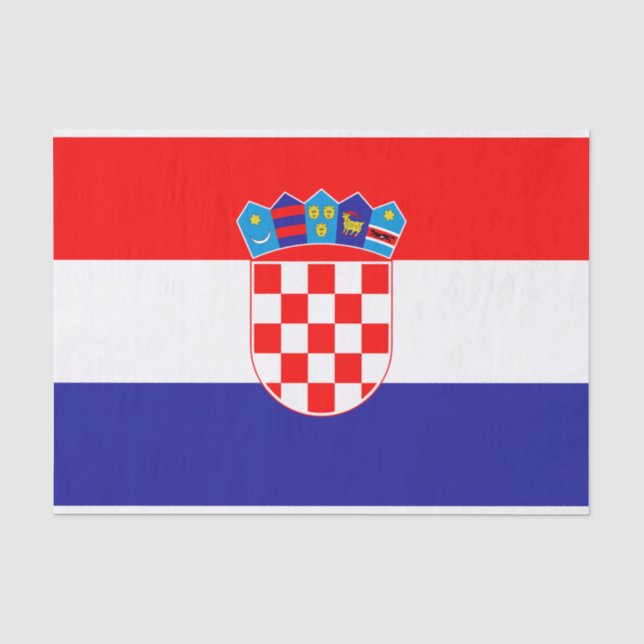 Kroatische Flagge Seidenpapier (Vorderseite)