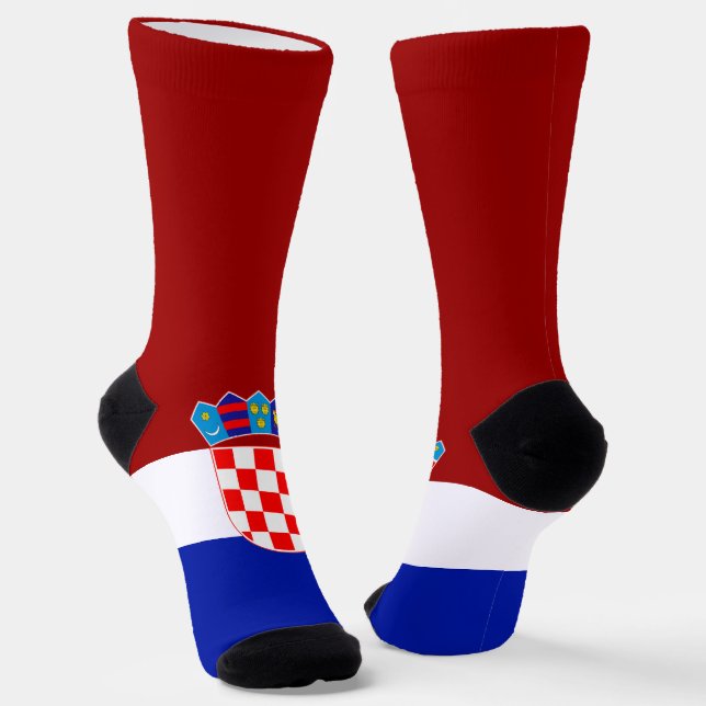 kroatische Flagge Socken (Gewinkelt)