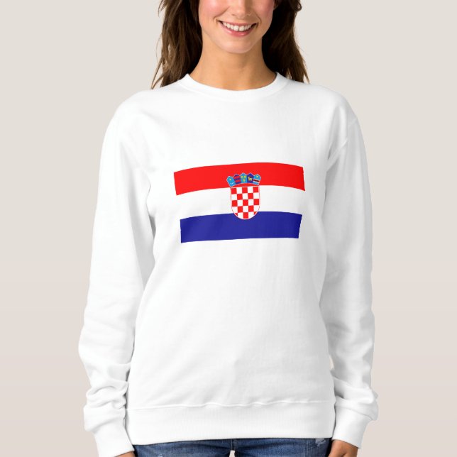 Kroatische Flagge Sweatshirt (Vorderseite)