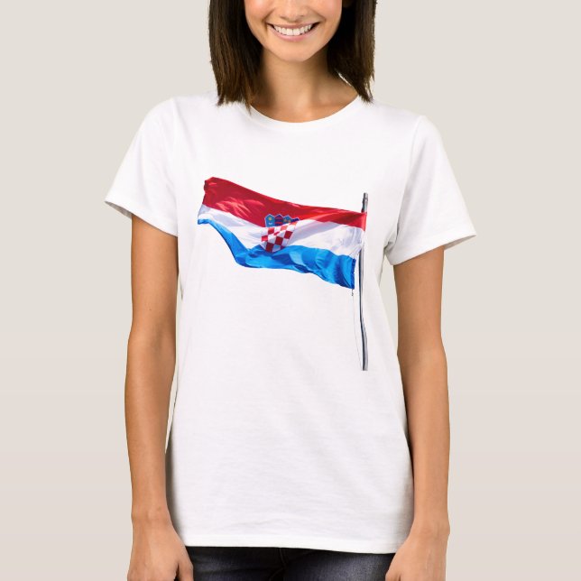 Kroatische Flagge T-Shirt (Vorderseite)