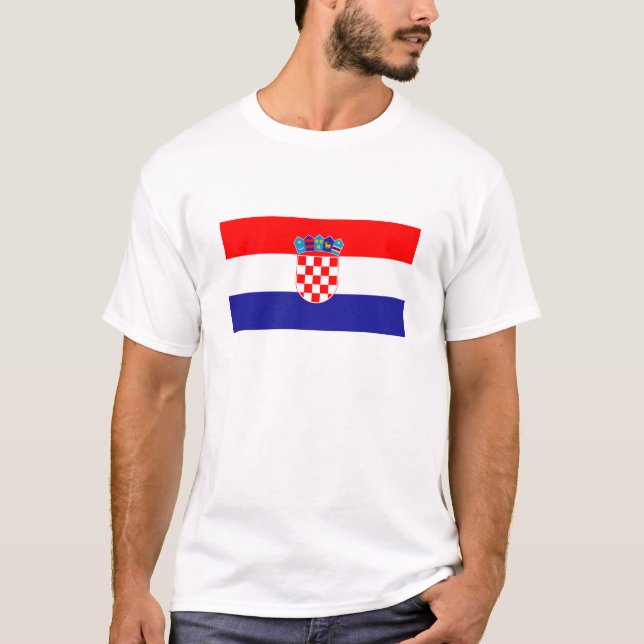 Kroatische Flagge T-Shirt (Vorderseite)