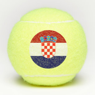 Kroatische Flagge Tennisbälle