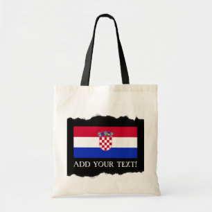Kroatische Flagge Tragetasche