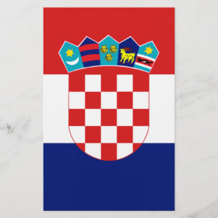 Kroatische Flagge - Trobojnica Briefpapier