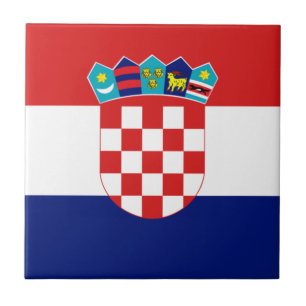 Kroatische Flagge - Trobojnica Fliese