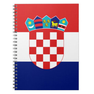 Kroatische Flagge - Trobojnica Notizblock
