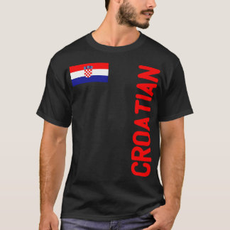 kroatische Flagge und kroatische Wurzeln T-Shirt