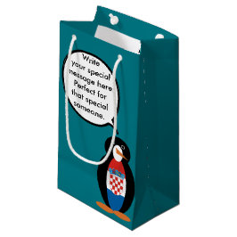Kroatische Flagge - Vortrag von Frau Penguin Perso Kleine Geschenktüte
