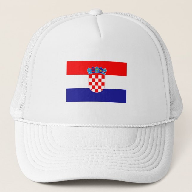 Kroatische Flagge Weltmeisterschaft 2022 Fußball T Truckerkappe (Vorderseite)